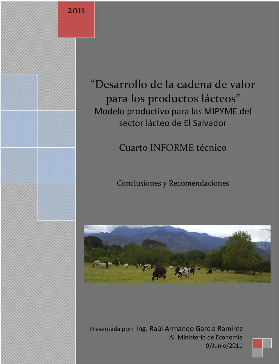 lácteo de El Salvador Cuarto INFORME técnico Conclusiones y Recomendaciones