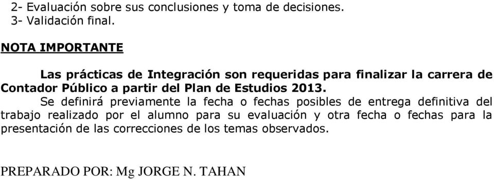del Plan de Estudios 2013.