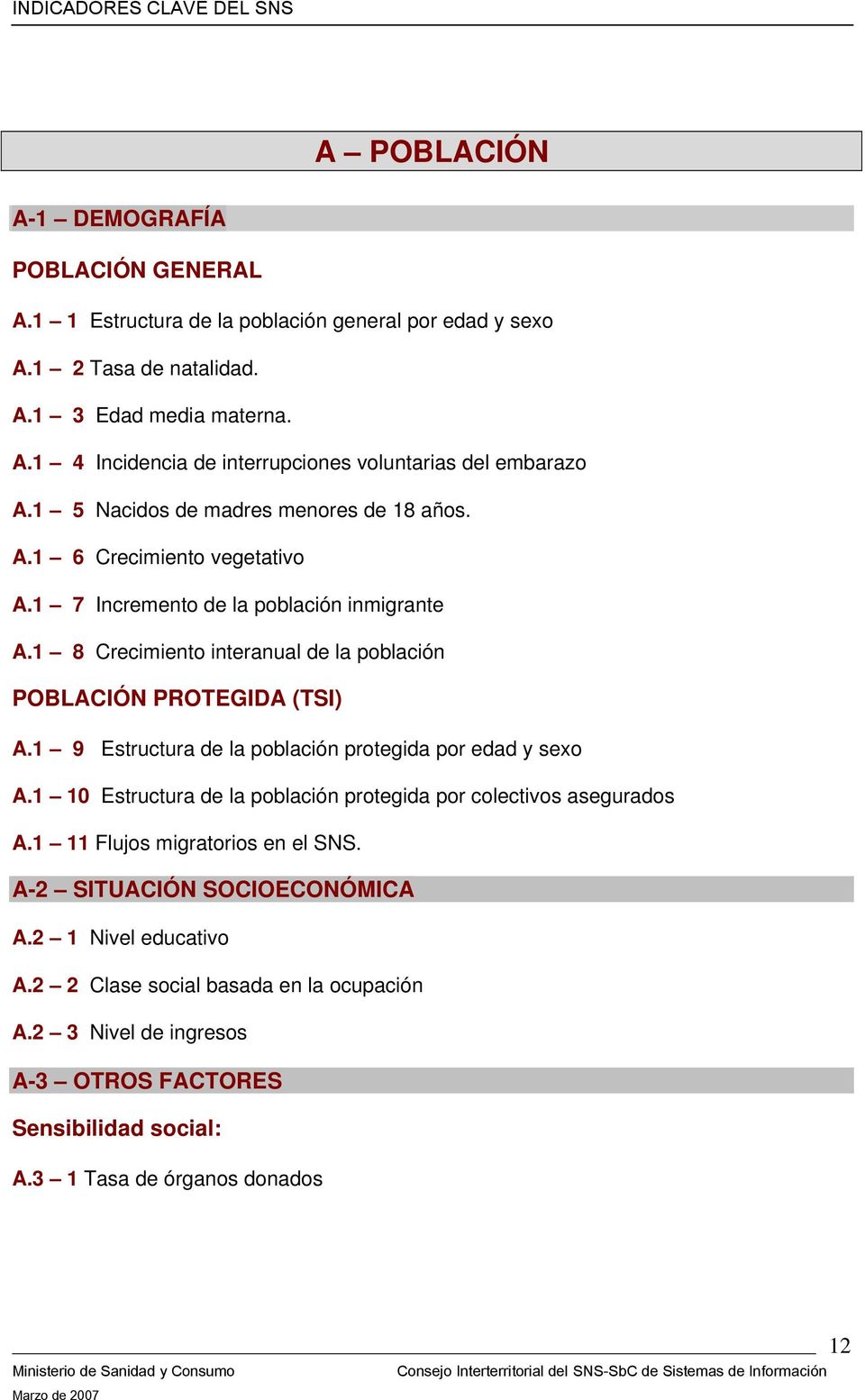 1 9 Estructura de la población protegida por edad y sexo A.1 10 Estructura de la población protegida por colectivos asegurados A.1 11 Flujos migratorios en el SNS.