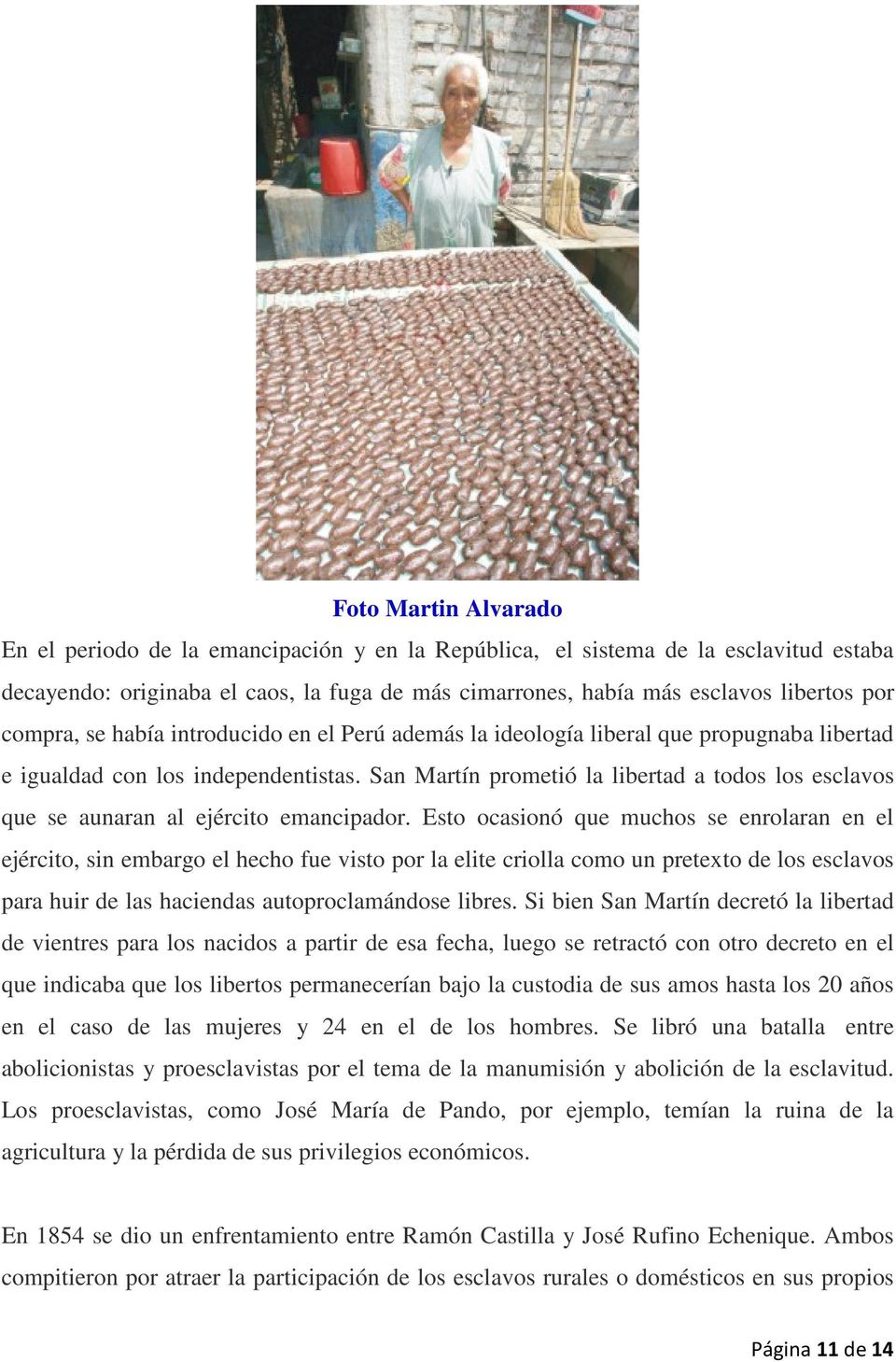 San Martín prometió la libertad a todos los esclavos que se aunaran al ejército emancipador.