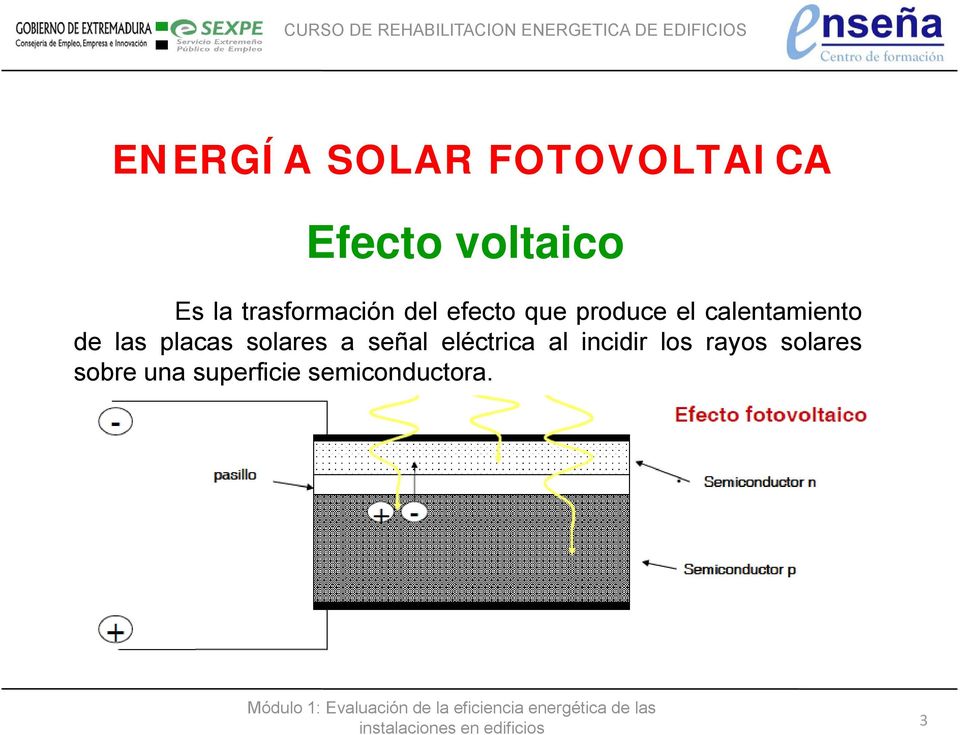 placas solares a señal eléctrica al incidir