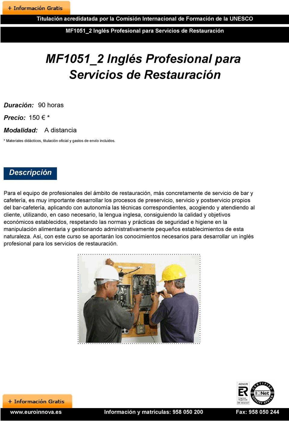 Descripción Para el equipo de profesionales del ámbito de restauración, más concretamente de servicio de bar y cafetería, es muy importante desarrollar los procesos de preservicio, servicio y