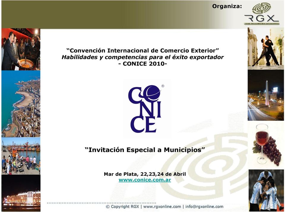 exportador - CONICE 2010- Invitación Especial a