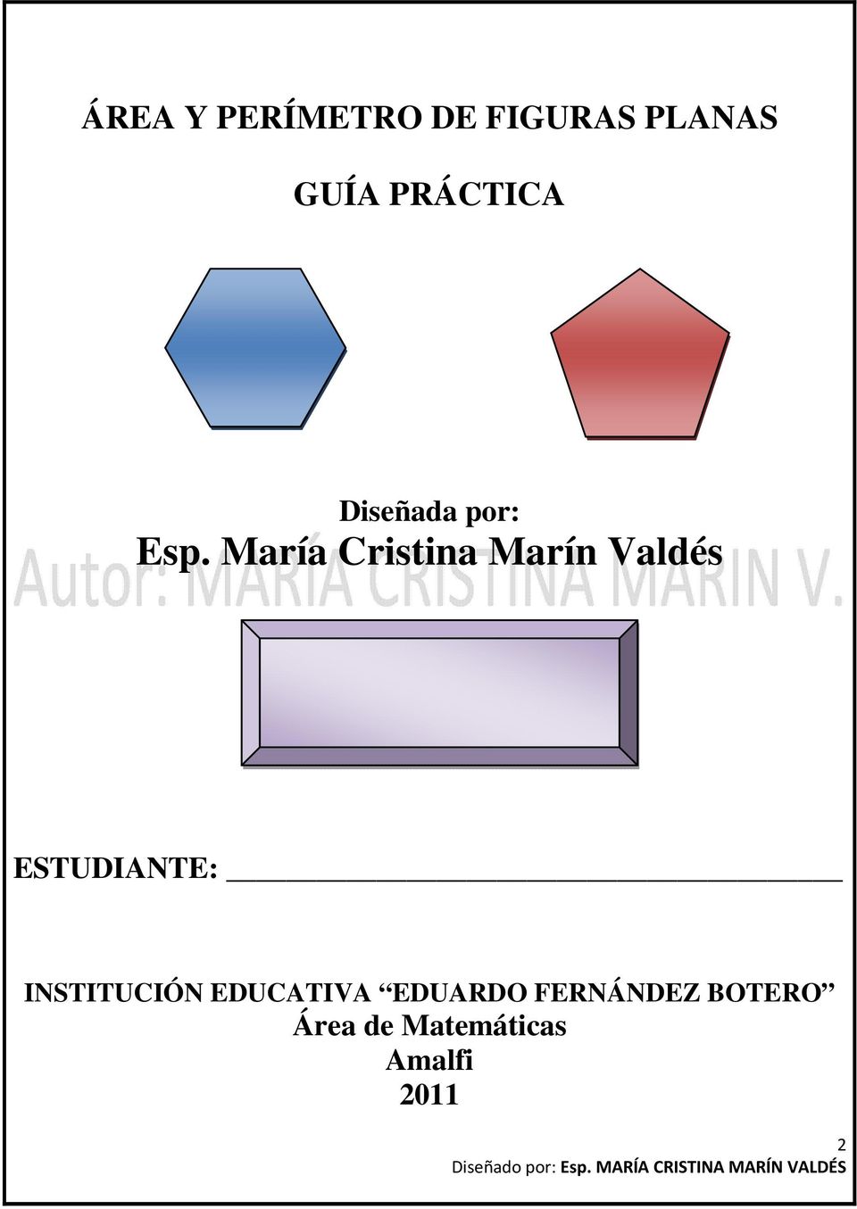 María Cristina Marín Valdés ESTUDIANTE: