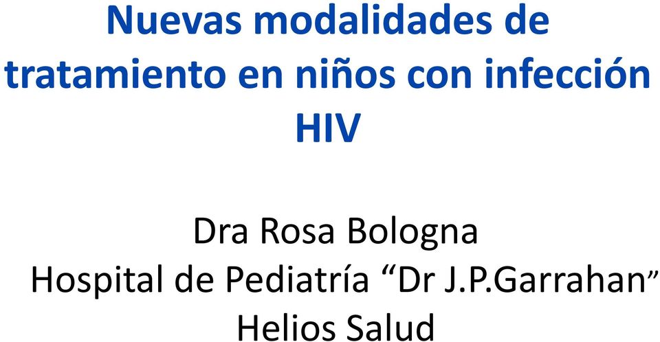 infección HIV Dra Rosa Bologna