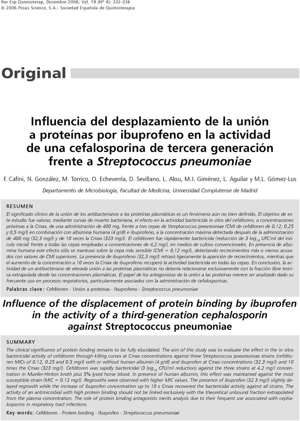pneumoniae F. Cafini, N. González, M. Torrico, O. Echeverría, D. Sevillano, L.
