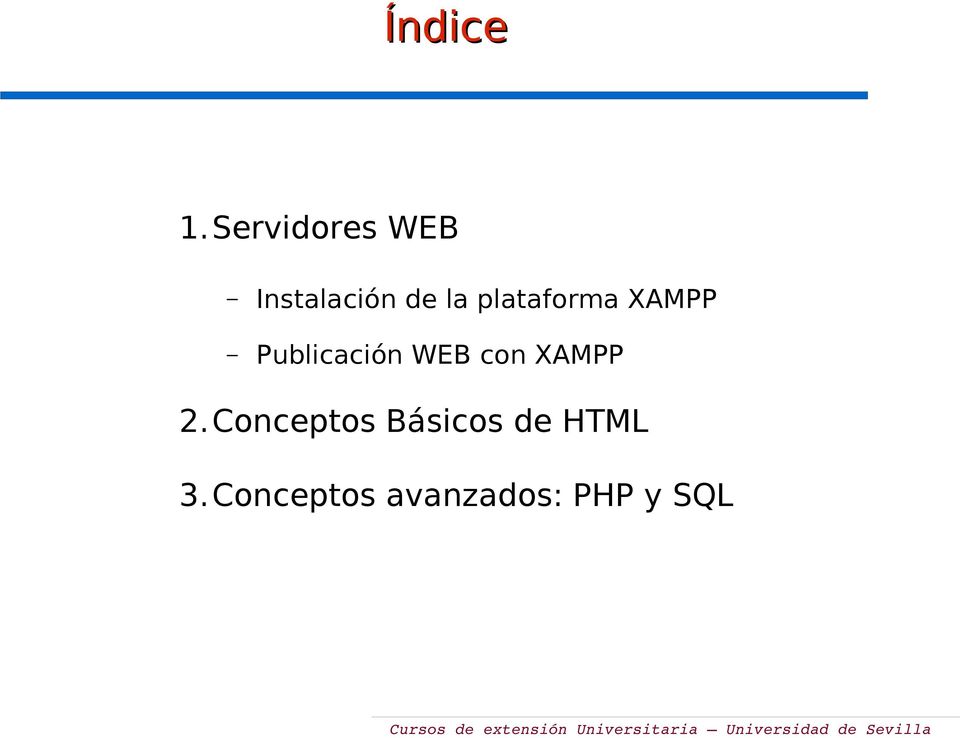 plataforma XAMPP Publicación WEB con