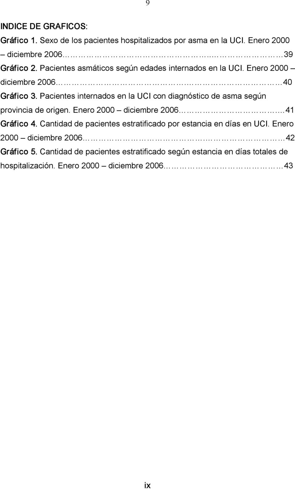 Pacientes internados en la UCI con diagnóstico de asma según provincia de origen. Enero 2000 diciembre 2006. 41 Gráfico 4.