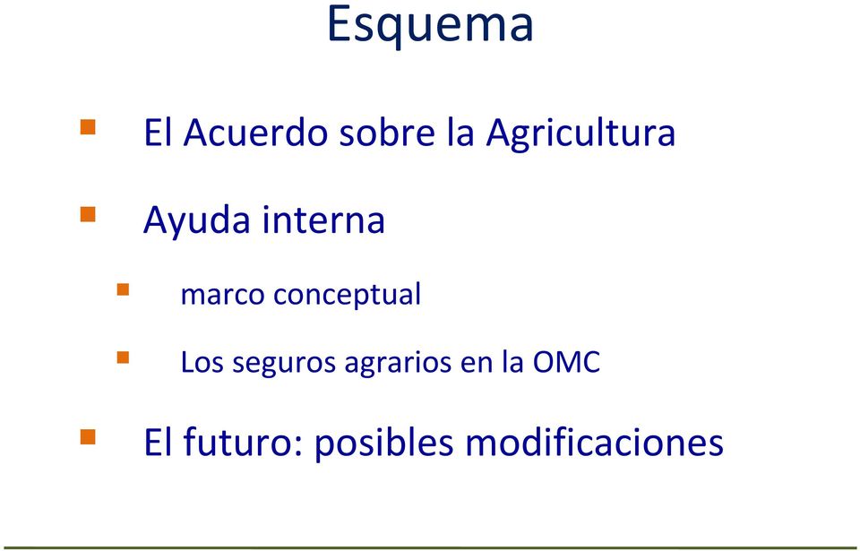 conceptual Los seguros agrarios