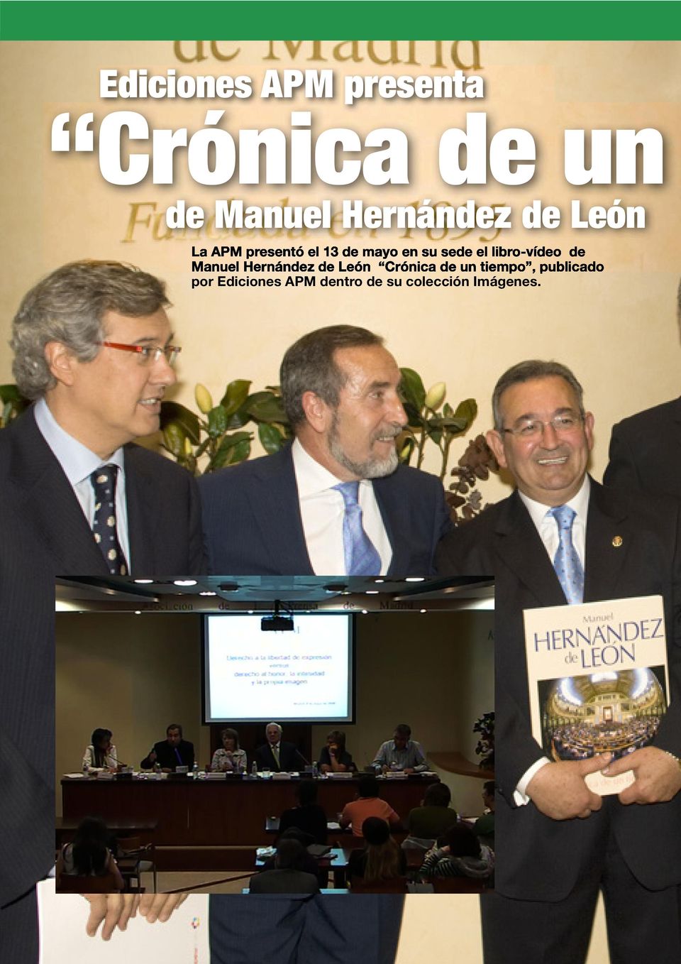 libro-vídeo de Manuel Hernández de León Crónica de un