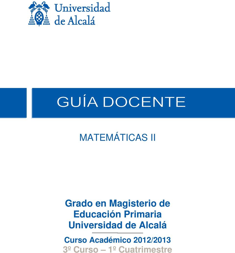 Universidad de Alcalá Curso