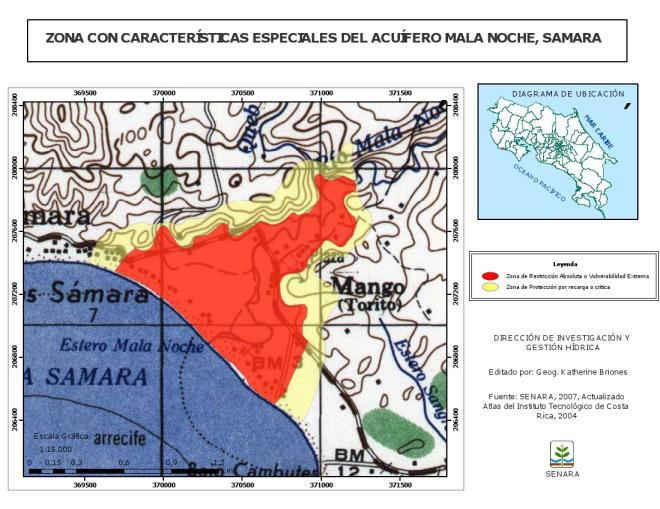 PAG 13 Monitoreo Acuífero Sámara SENARA ha realizado una serie de estudios y pronunciamientos respecto al acuífero Mala Noche y Buenavista por medio de los cuales se ha determinado que el acuífero