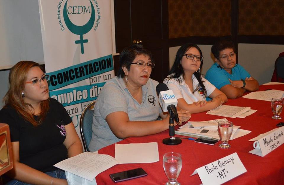 Concertación por un Empleo Digno para las Mujeres, CEDM, presentó Resumen de denuncias por violación a dere