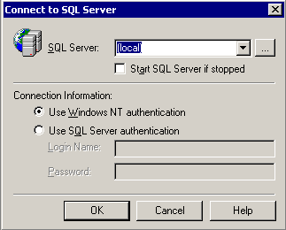 La consulta que viene con Microsoft SQL Server 2000 no funciona en SQL Server 7.0. La única opción disponible es utilizar la consulta select @@version que provee el número de compilación.