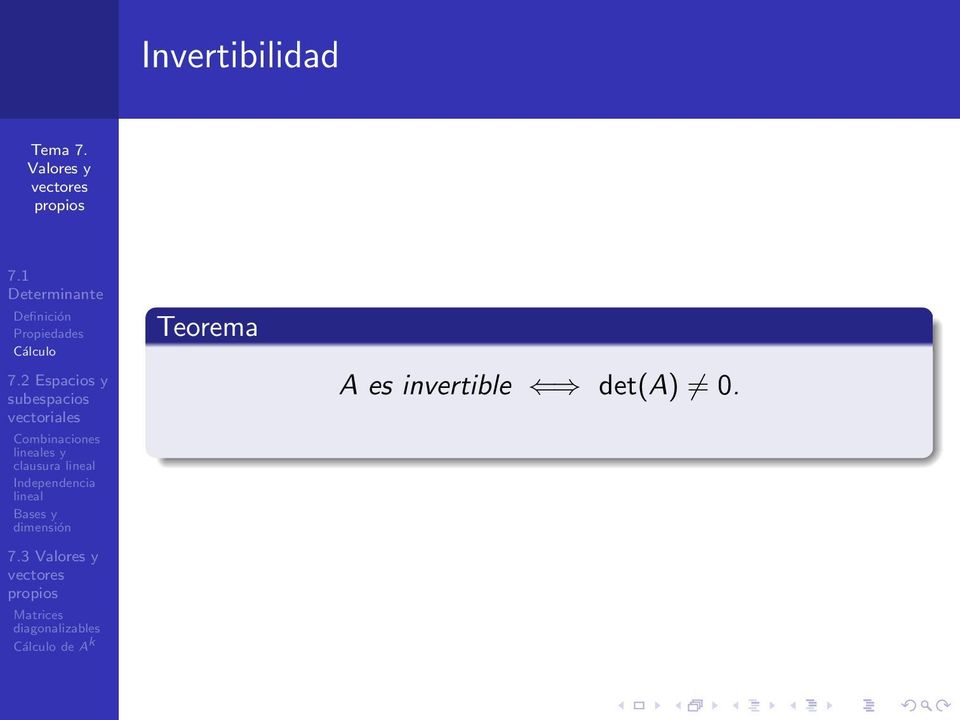 Teorema A es