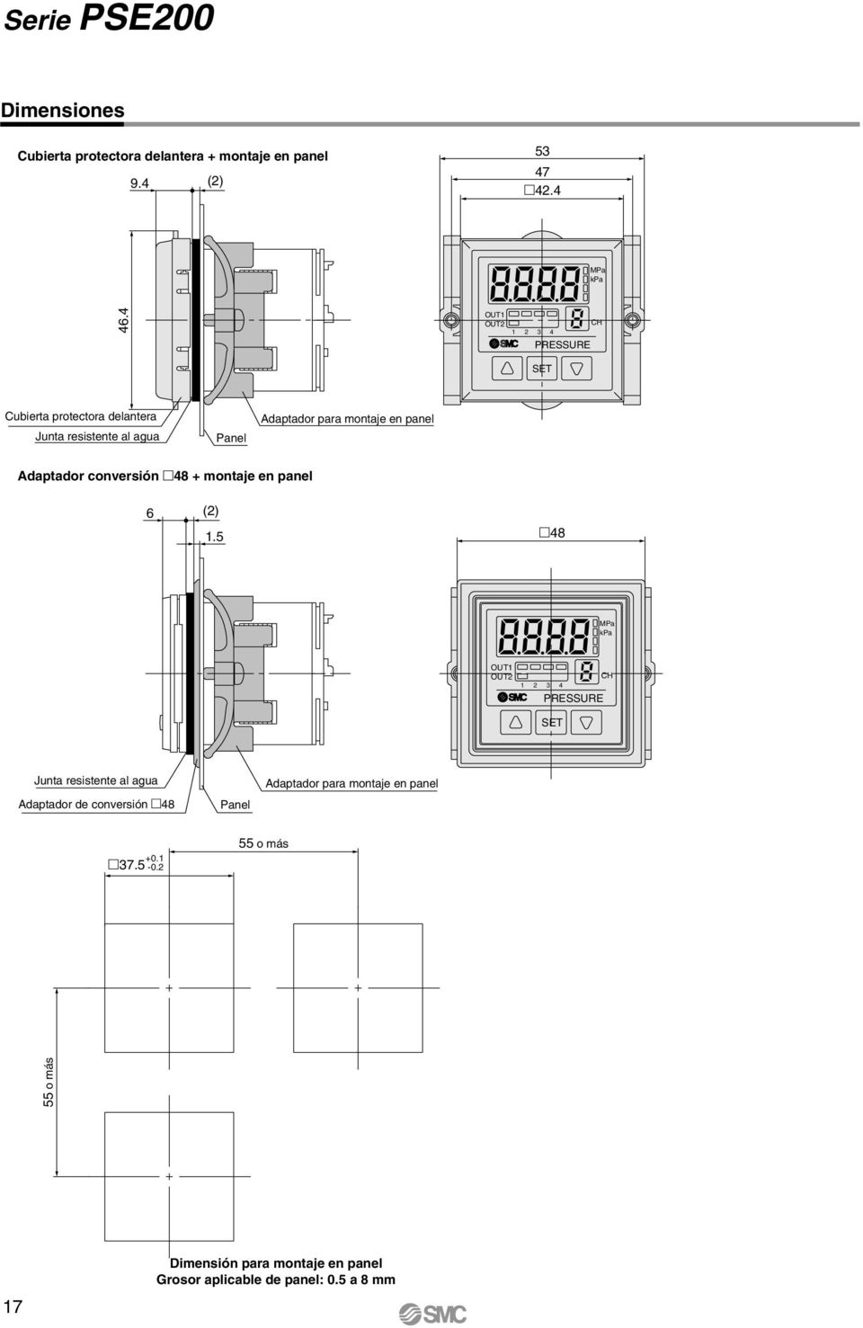 daptador conversión 48 + montaje en panel 6 (2) 1.