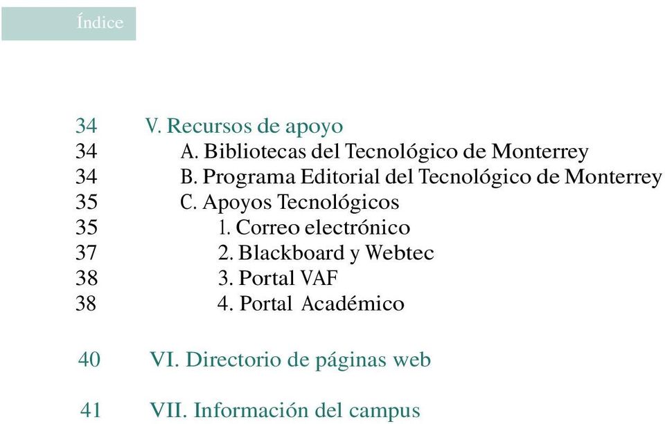 Programa Editorial del Tecnológico de Monterrey 35 C.
