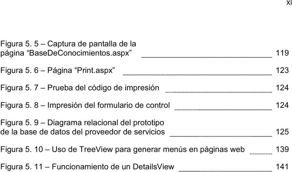 8 Impresión del formulario de control 124 Figura 5.