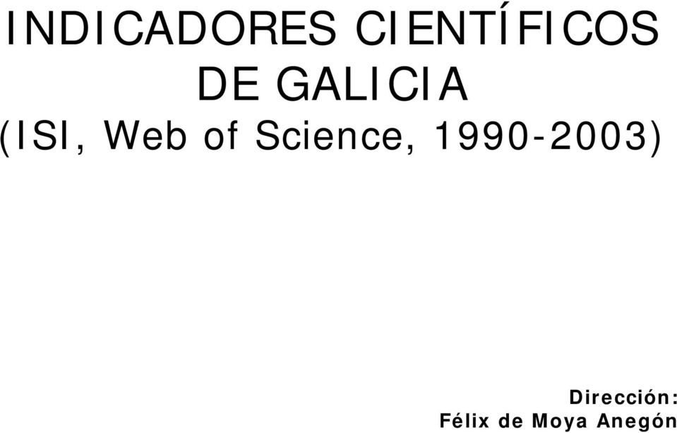 Science, 1990-2003)