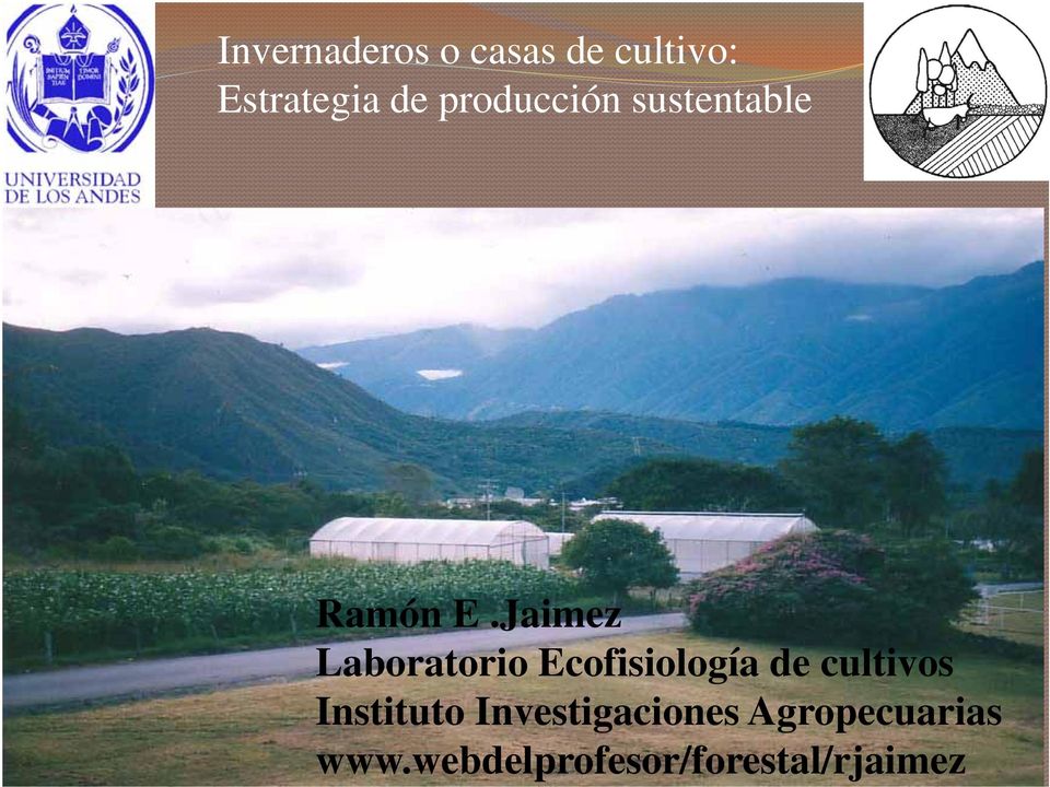 Jaimez Laboratorio Ecofisiología de cultivos