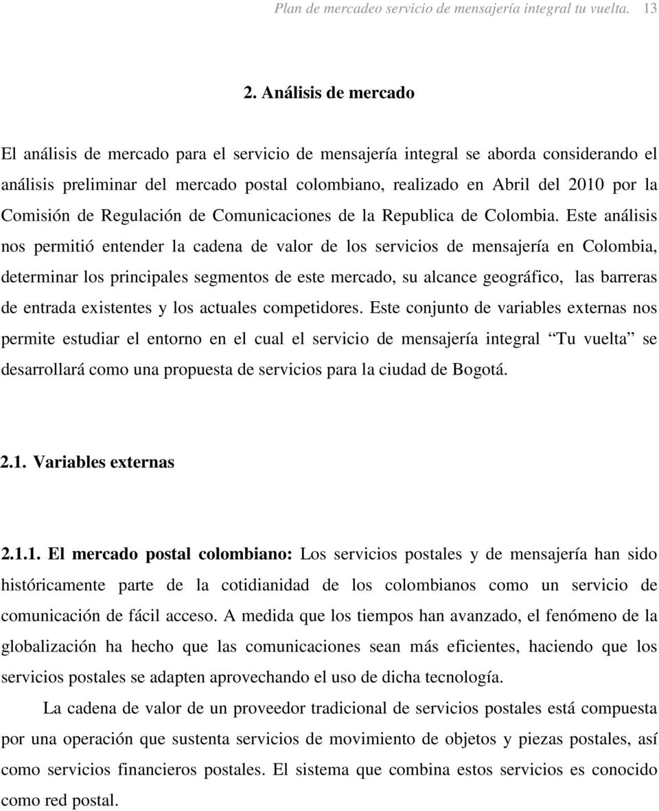 Comisión de Regulación de Comunicaciones de la Republica de Colombia.