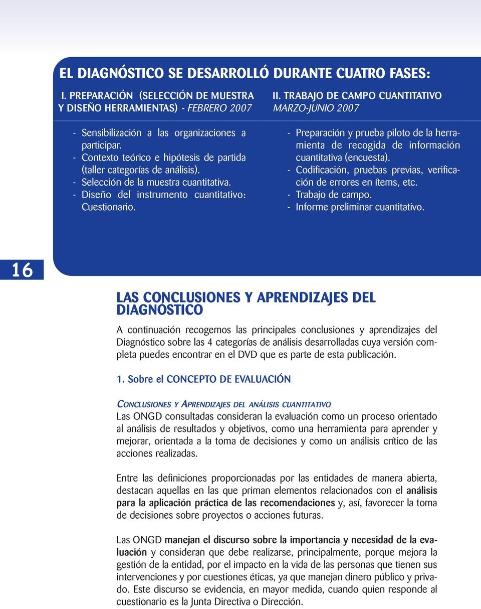 TRABAJO DE CAMPO CUANTITATIVO MARZO-JUNIO 2007 - Preparación y prueba piloto de la herramienta de recogida de información cuantitativa (encuesta).