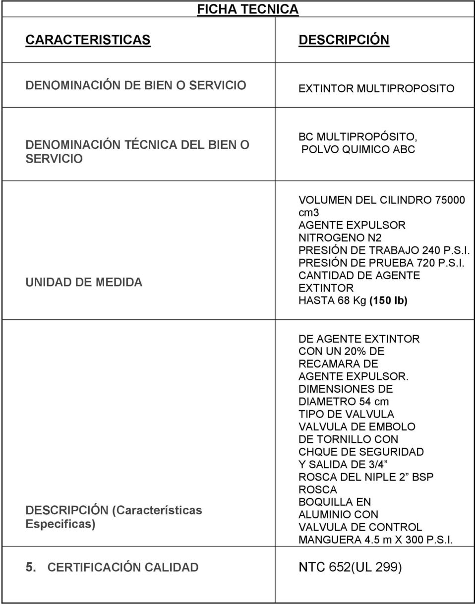DIMENIONE DE DIAMETRO 54 cm TIPO DE VALVULA VALVULA DE EMBOLO DE TORNILLO CON CHQUE DE EGURIDAD Y ALIDA DE 3/4