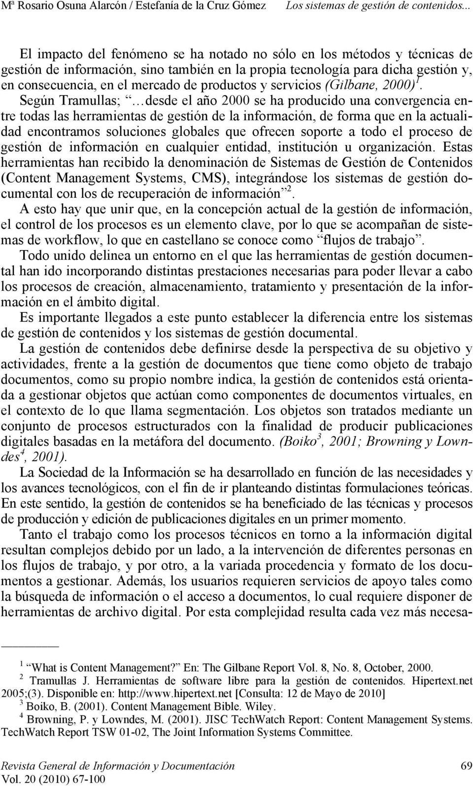 productos y servicios (Gilbane, 2000) 1.