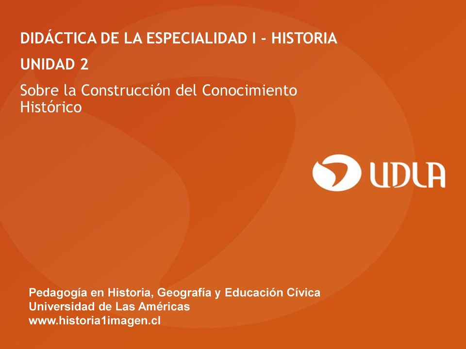 Pedagogía en Historia, Geografía y Educación