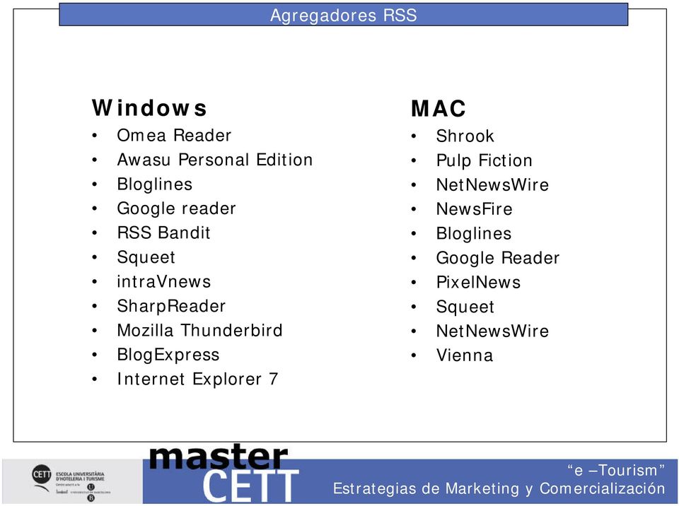 Thunderbird BlogExpress Internet Explorer 7 MAC Shrook Pulp Fiction