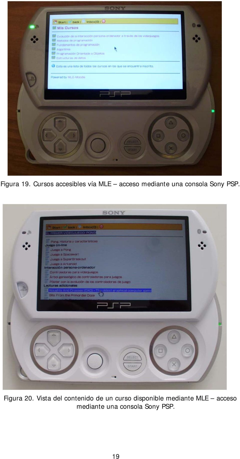 consola Sony PSP. Figura 20.