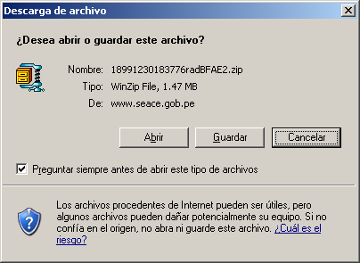 B. PASOS PARA TRABAJAR CON EL ARCHIVO EXCEL 1. Descargar el dcument desde la dirección Internet: http://www.seace.gb.