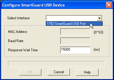 7 7. Use el menú desplegable para seleccionar SmartGuard USB Driver de la lista y haga clic en Add New. 8. Haga clic en OK para confirmar el nombre del driver. 9.