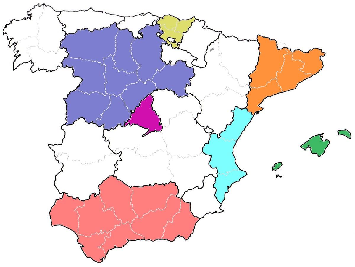 ASPB: 4% - Farmacias: 8 % Andalucía: 195 - Conjunto 30 ONGs: 100% Valencia: 44 - Lambda: 100% Baleares: 18 - Alas: 100% Hay programas de