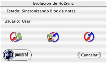 Realización de sincronizaciones HotSync por infrarrojos 4.