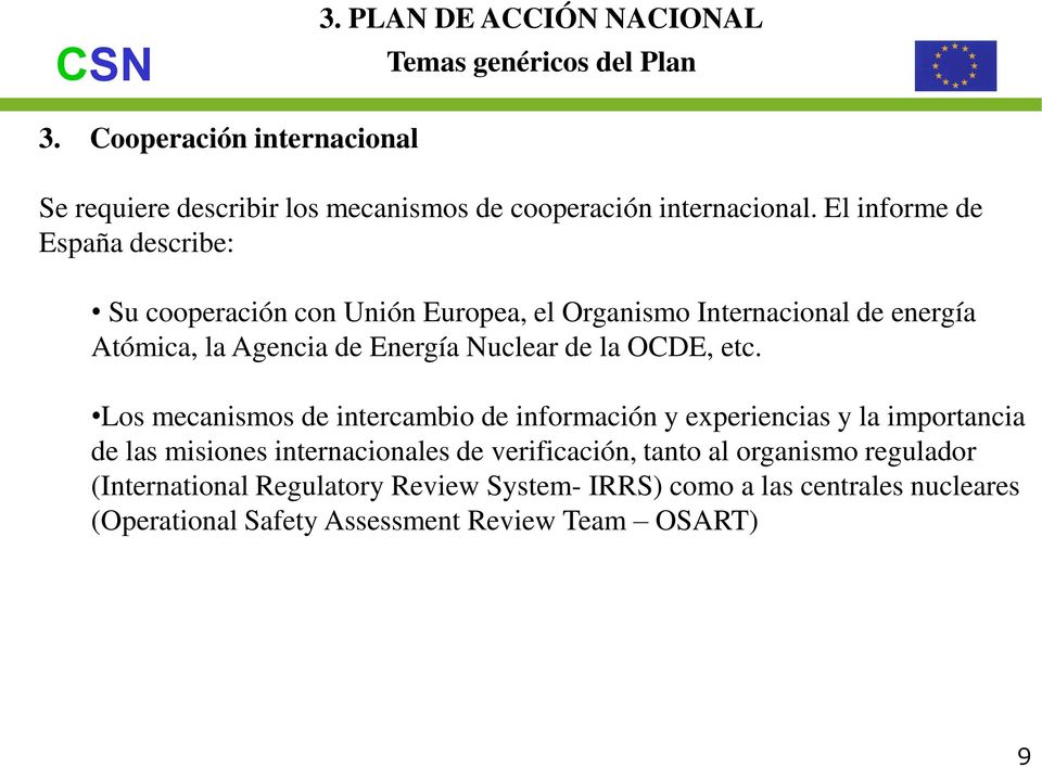 Nuclear de la OCDE, etc.