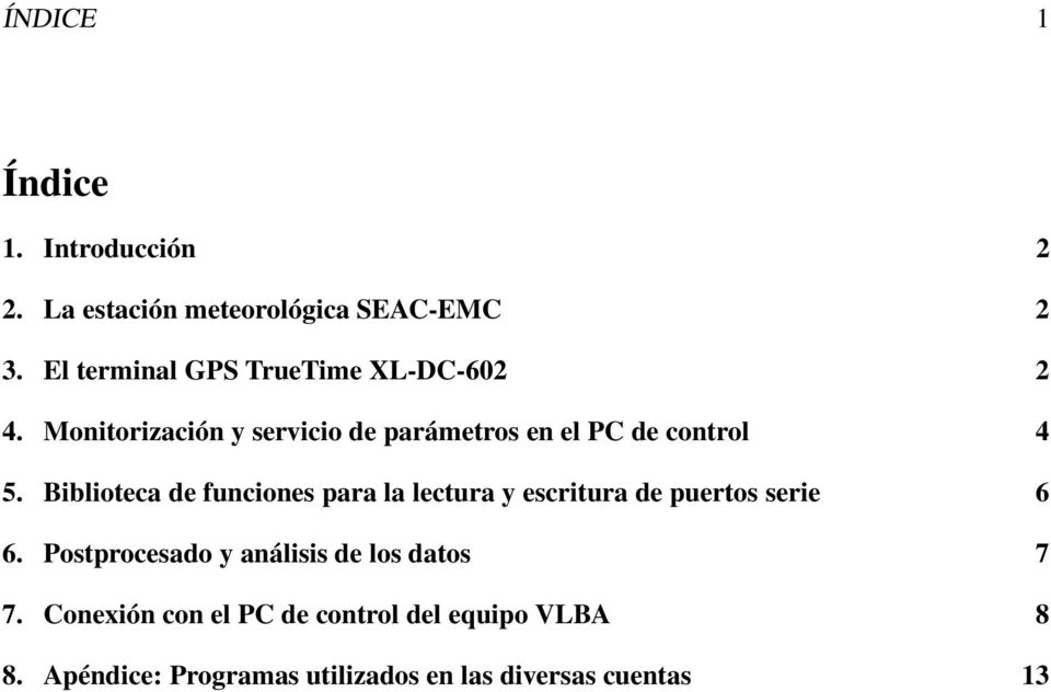 Monitorización y servicio de parámetros en el PC de control 4 5.