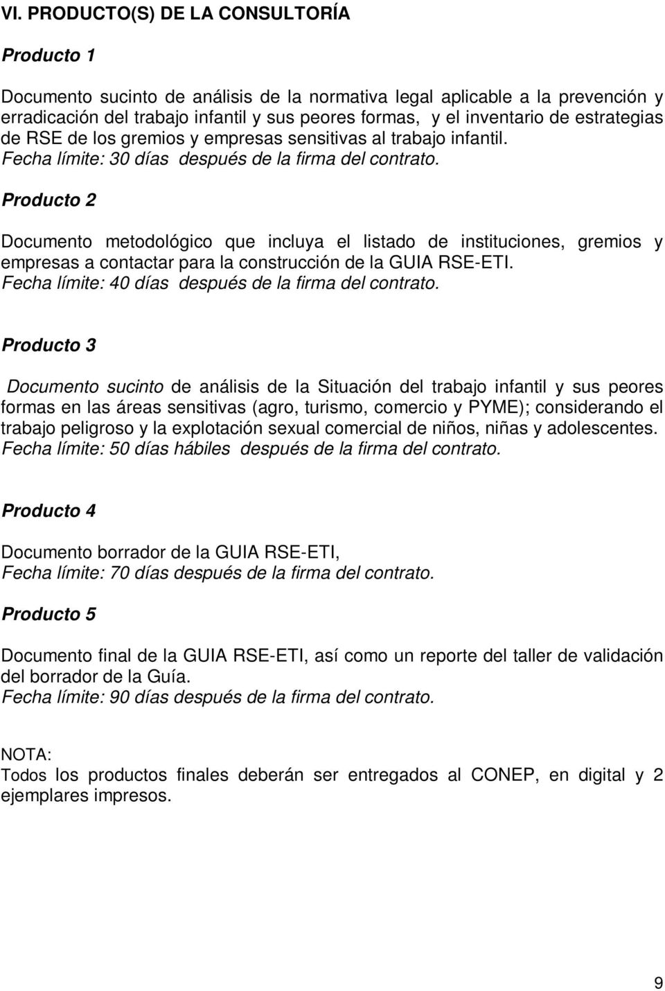 Producto 2 Documento metodológico que incluya el listado de instituciones, gremios y empresas a contactar para la construcción de la GUIA RSE-ETI.