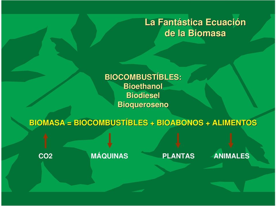 Bioqueroseno BIOMASA = BIOCOMBUSTÍBLES BLES