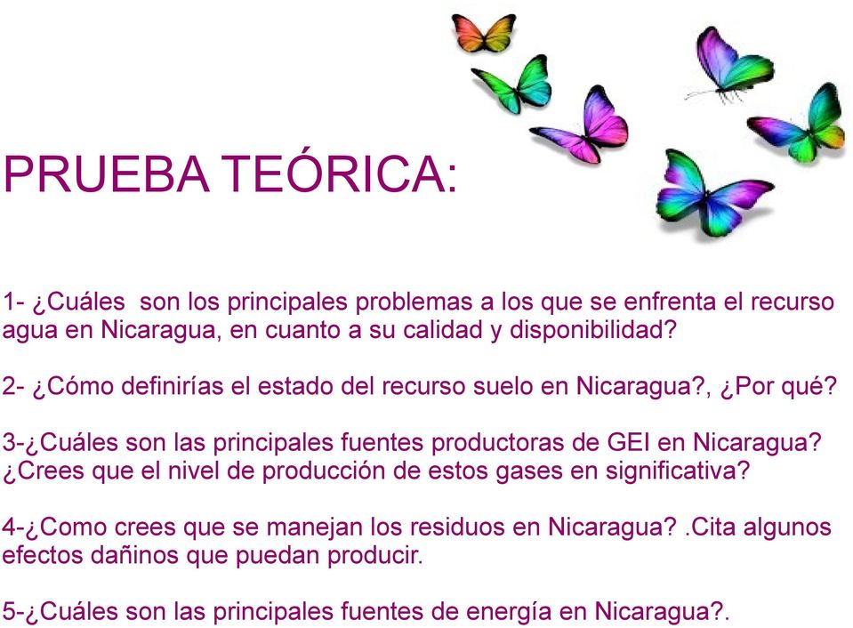 3- Cuáles son las principales fuentes productoras de GEI en Nicaragua?