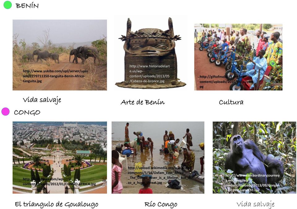 j pg Vida salvaje Arte de Benín Cultura CONGO http://10lugares.com/wpcontent/uploads/2012/01/congo-africa.jpg El triangulo de Goualougo http://upload.