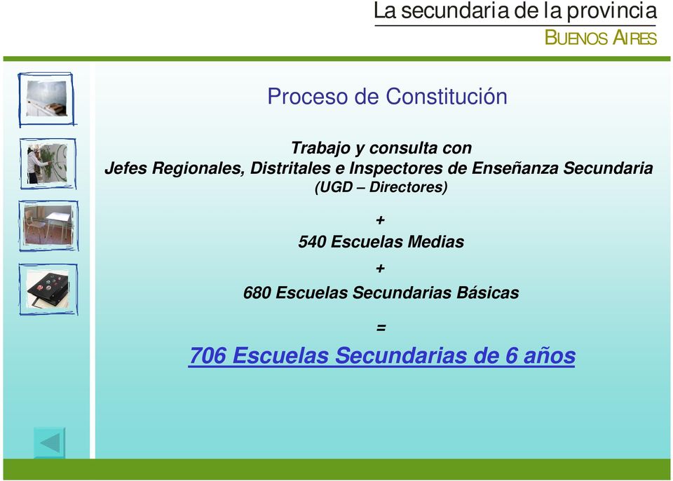 Secundaria (UGD Directores) + 540 Escuelas Medias + 680