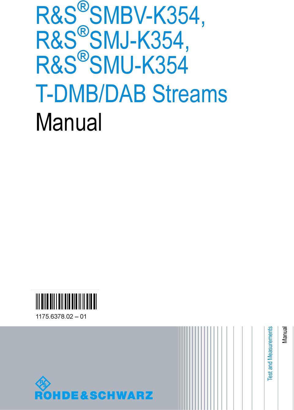T-DMB/DAB Streams Manual