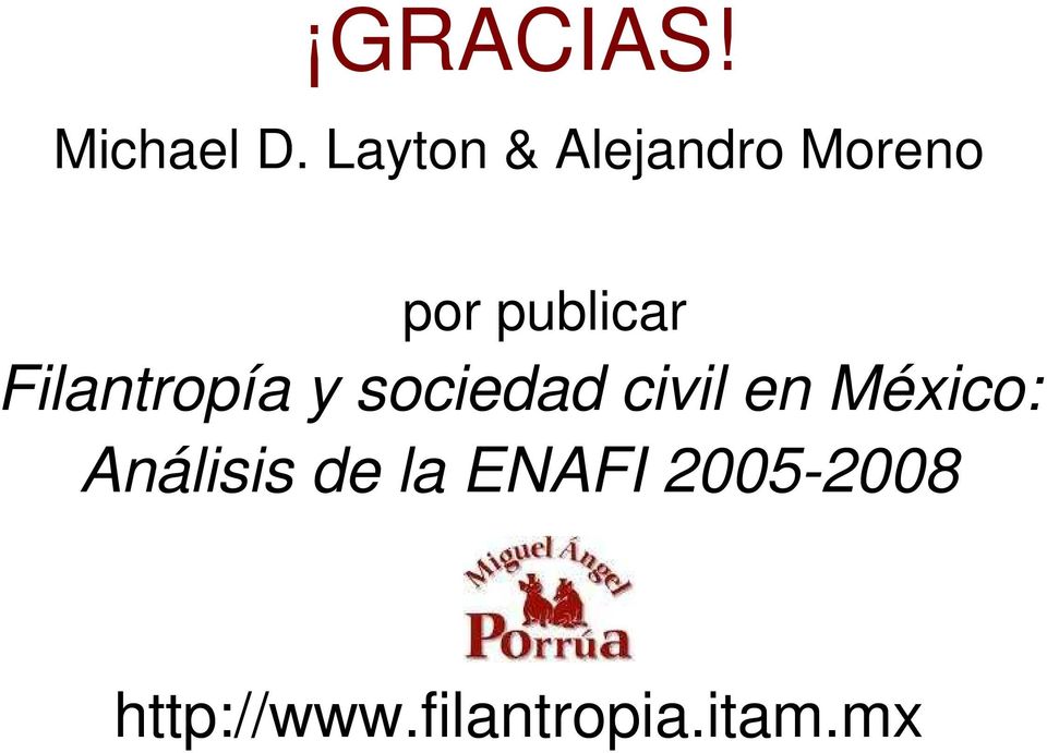 Filantropía y sociedad civil en México: