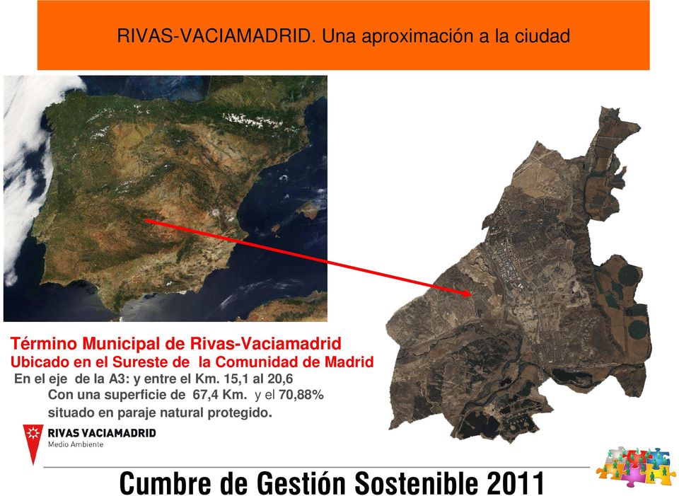 Rivas-Vaciamadrid Ubicado en el Sureste de la Comunidad de Madrid