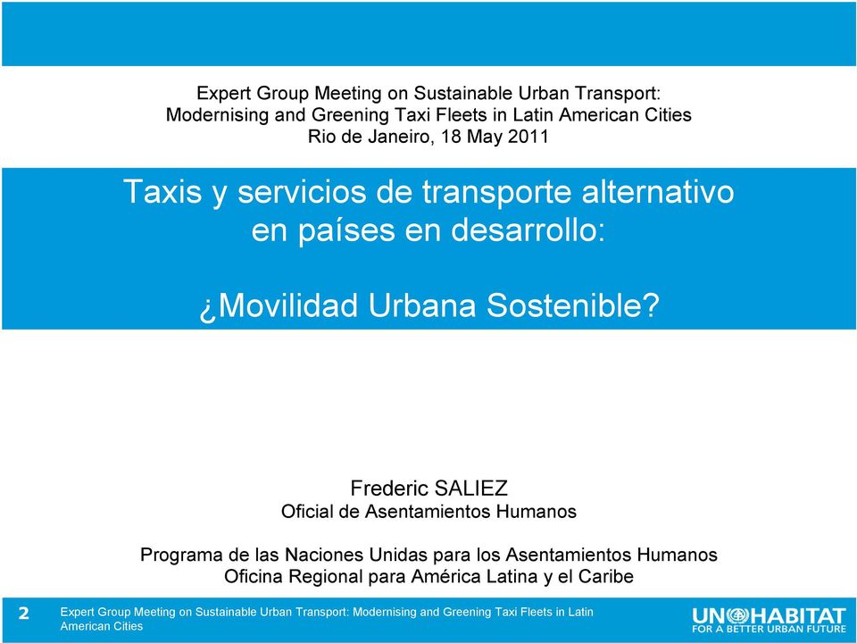 desarrollo: Movilidad Urbana Sostenible?
