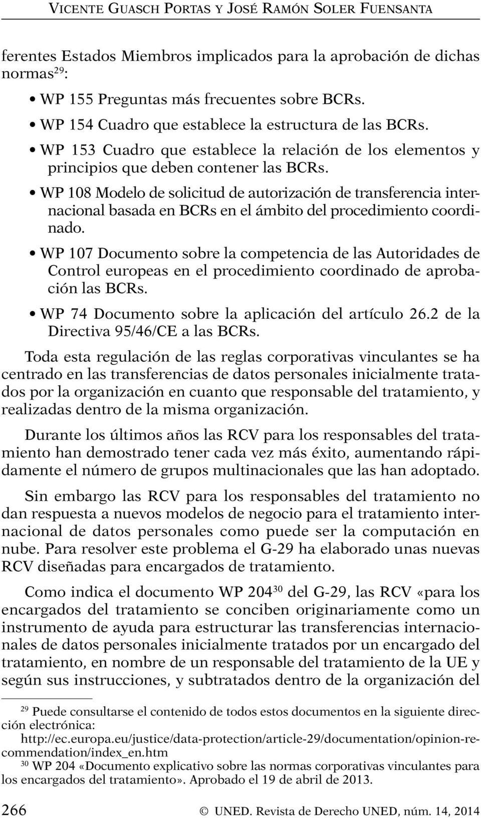 WP 108 Modelo de solicitud de autorización de transferencia internacional basada en BCRs en el ámbito del procedimiento coordinado.