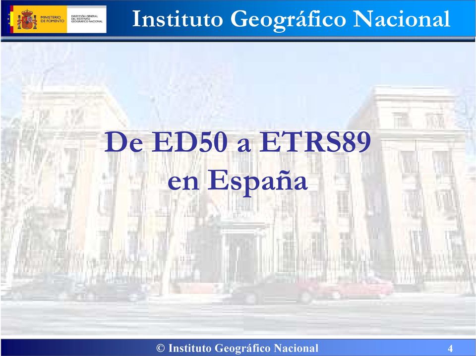 ETRS89 en España 