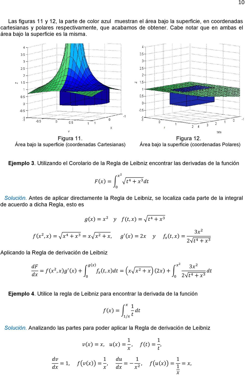Utilizando el Corolario de la egla de Leibniz encontrar las derivadas de la función x 2 F(x) = t 4 + x 3 dt Solución.