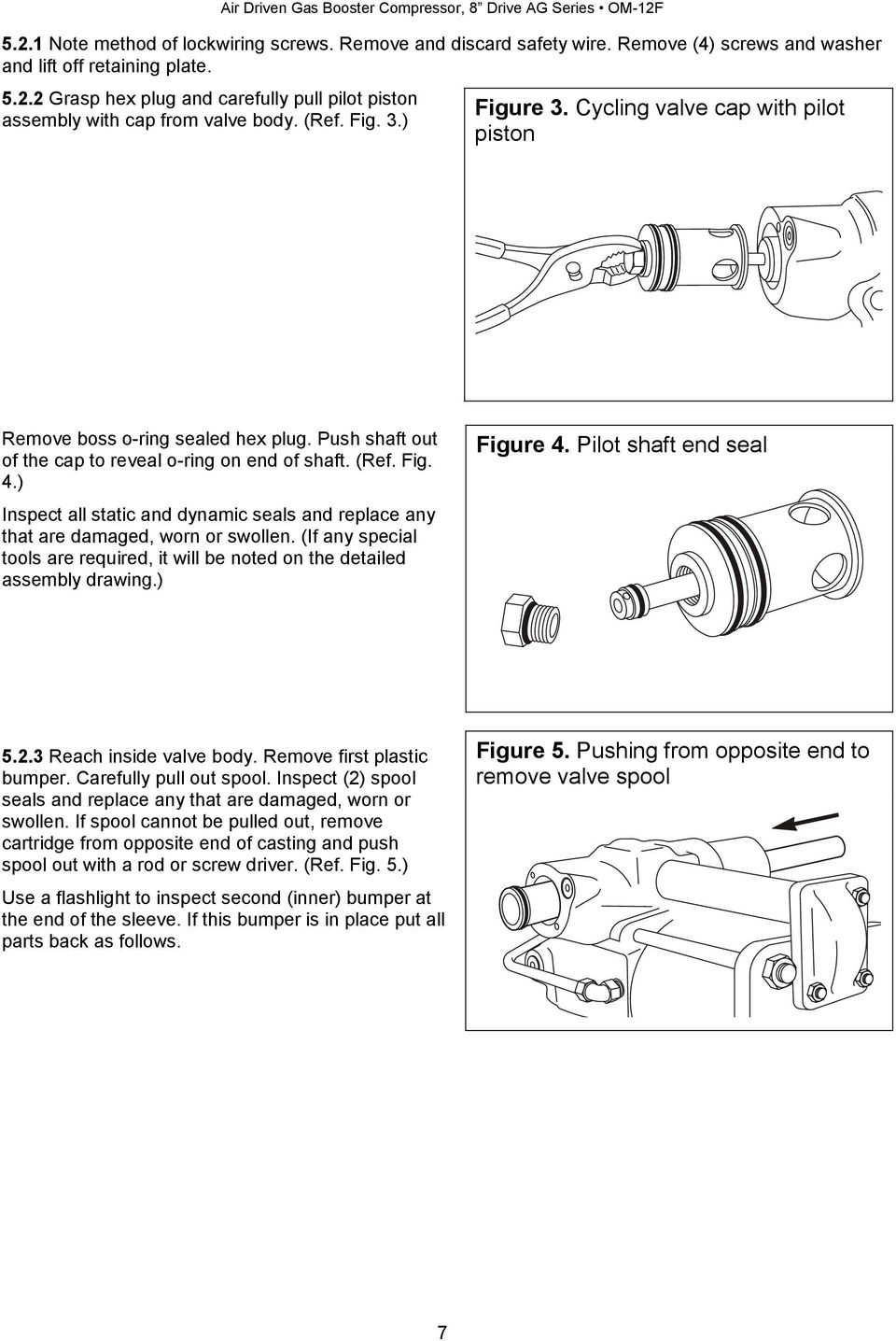 ) Inspect all static and dynamic seals and replace any that are damaged, worn or swollen. (If any special tools are required, it will be noted on the detailed assembly drawing.) Figure 4.